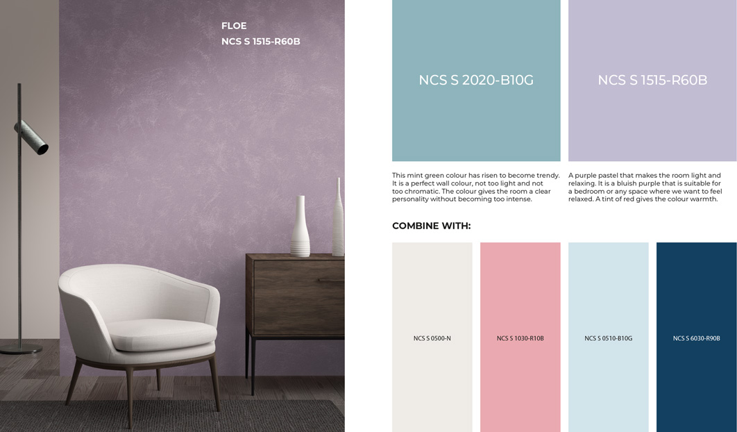 INTERIOR COLOR TRENDS 2020 Pastel Baby blue in interiors and design